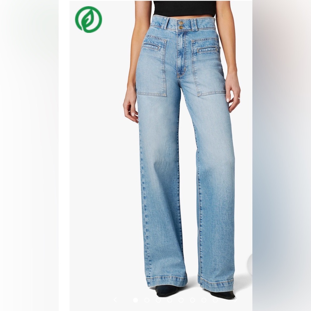 Joe’s Jeans THE JANE high rise Wide Leg. Denim Jeans vintage stretch 33 NWT NEW